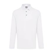 Katoen Kasjmier Poloshirt Wit Kiton , White , Heren