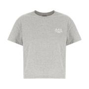 Casual Katoenen T-Shirt A.p.c. , Gray , Dames