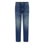 Stretch Denim Jeans Boggi Milano , Blue , Heren