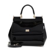 Zwarte Handtas Elegante Stijl Dolce & Gabbana , Black , Dames