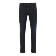 Zwarte Skinny Stretch Katoenen Jeans met Logo Dolce & Gabbana , Black ...