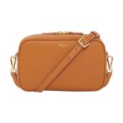 Kameelkalfsleren Crossbody Mini Tas Kiton , Brown , Dames