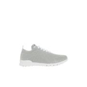 Blauwe Gebreide Sneakers met Uniek Ontwerp Kiton , Gray , Dames