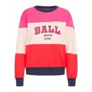 Sportieve Lilac Rose Sweatshirt met Cool Print Ball , Multicolor , Dam...