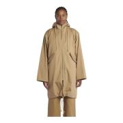 Beige Parka met Gewatteerde Binnenkant Sofie D'hoore , Beige , Dames