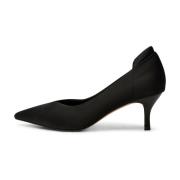 Amia pump satijn - Zwart Satijn Shoe the Bear , Black , Dames