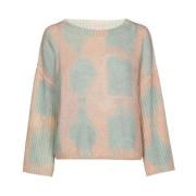 Multicolor trendy print pullover Marie Méro , Multicolor , Dames