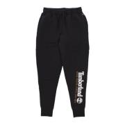 Zwarte Heren Sweatpants Elastische Taille Timberland , Black , Heren