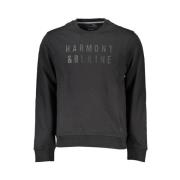 Lange mouwen sweatshirt met ronde hals in zwart Harmont & Blaine , Bla...