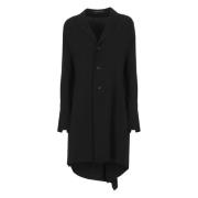 Zwarte viscose blazer met pieklapel Y-3 , Black , Dames