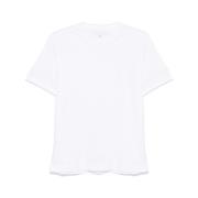 Witte Ronde Hals Korte Mouwen T-shirt Fedeli , White , Heren