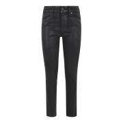 Zwarte Mist Slim Fit Jeans Paige , Black , Dames