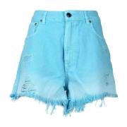 Denim Shorts Semicouture , Blue , Dames