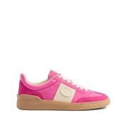 Fuchsia Sneakers Twee-Tone Ontwerp Valentino Garavani , Pink , Dames