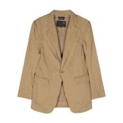 Khaki Oversized Ragged Blazer R13 , Green , Dames