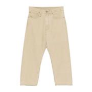 Khaki Herringbone Twill X-Bf Jeans R13 , Brown , Dames