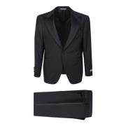 Klieke zwarte smoking Canali , Black , Heren