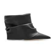 Gehakte enkellaarzen Casadei , Black , Dames