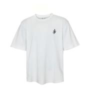 Anker Borduurwerk T-Shirt JW Anderson , White , Heren