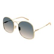 Aviator zonnebril met elegant design Chloé , Yellow , Unisex