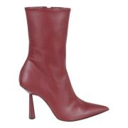 Bordeaux Enkellaarzen Elegante Stijl Gia Borghini , Red , Dames