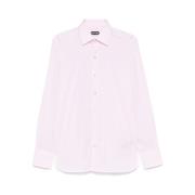 Poederroze Knoopshirt Tom Ford , Pink , Heren