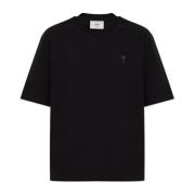 T-shirt met logo Ami Paris , Black , Dames