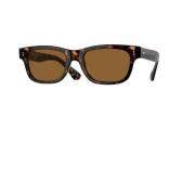 Rosson Sun Rechthoekige Zonnebril Oliver Peoples , Brown , Unisex