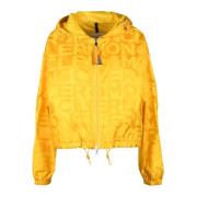 Nylon buitenkleding jas Moncler , Yellow , Dames