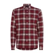 Geborsteld Tommy Tartan Overhemd Tommy Hilfiger , Red , Heren