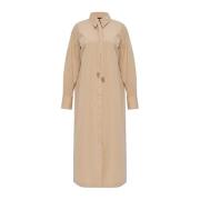 Jurk met een stropdas Fabiana Filippi , Beige , Dames