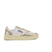 Bicolour Medalist Lage Top Sneaker Autry , White , Dames