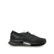 Zwarte Veterschoenen met Logodetail Y-3 , Black , Heren