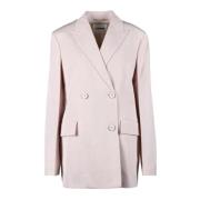 Zijden Blend Jas Jil Sander , Pink , Dames