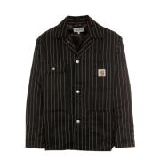 Gestreepte Blazer met Klassieke Kraag Carhartt Wip , Black , Heren