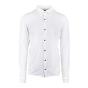 Katoen Elastaan Shirt Alpha Studio , White , Heren