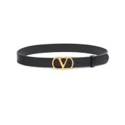 Zwart V-Logo Signature Riem Valentino Garavani , Black , Dames