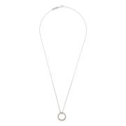 Gegraveerde Ring Hanger Ketting Maison Margiela , Gray , Heren