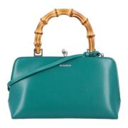 Smaragd Bamboe Handtas Jil Sander , Green , Dames