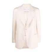 Ivory Single Breasted Blazer Giuliva Heritage , Beige , Heren