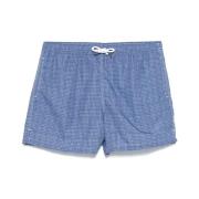 Navy Blue Beachwear Koordshorts Fedeli , Blue , Heren