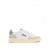 Witte leren sneakers met suède inzetstukken Autry , Multicolor , Heren