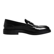 Zwarte leren mocassin formele schoenen Dolce & Gabbana , Black , Heren