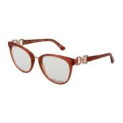 Bruine Ronde Acetaat Optische Monturen Guess , Brown , Dames