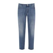 Klassieke Denim Five-Pocket Broek Brunello Cucinelli , Blue , Heren