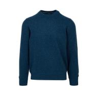 Blauwe Cashmere Crew Neck Sweater Gran Sasso , Blue , Heren