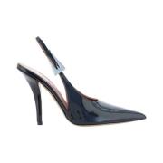 Lakleren Stiletto Hiel Slingback Pumps Paris Texas , Black , Dames