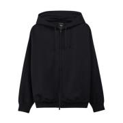 Katoenen Logo Hoodie Y-3 , Black , Heren