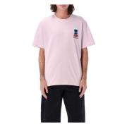 Raam Geborduurd T-shirt Blush JW Anderson , Pink , Heren