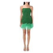 Smaragdgroene Plumage Mini Jurk Oseree , Green , Dames